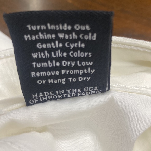 NEW KATE MCHALE white dress pants relaxed straight high waist trousers - Picture 8 of 9